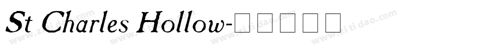 St Charles Hollow字体转换
